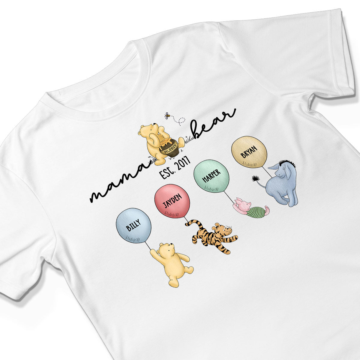 The Grandest of Tales: A ‘Winnie The Pooh’ Parade of Grandkids! - Customized by You, Gift For Grandma, Gift For Mom