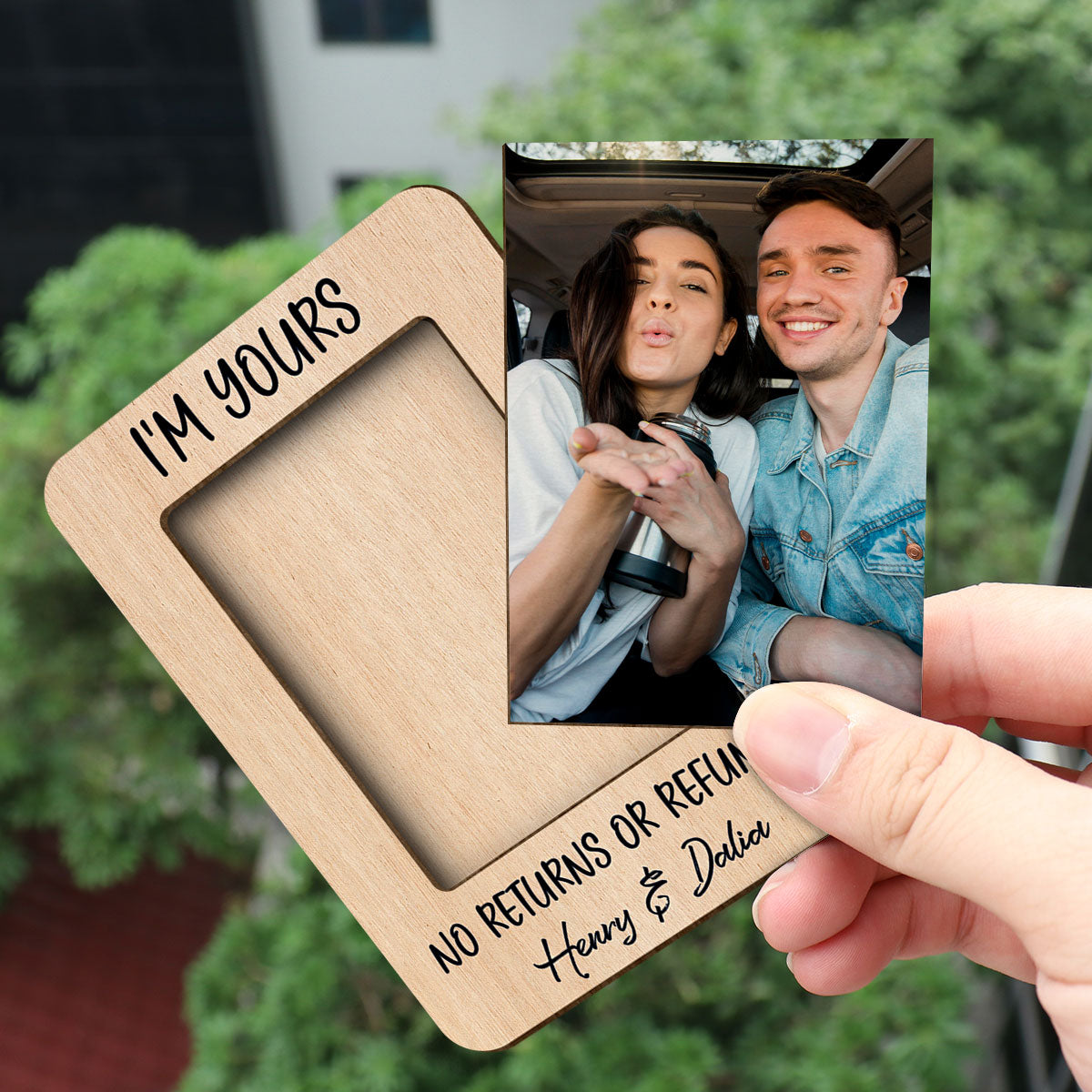 Personalized Couple Photo Car Visor Clip,  Gift for Him
