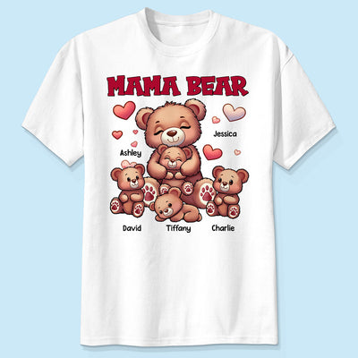 Cute Grandma Bear Mama Bear Personalized Shirt