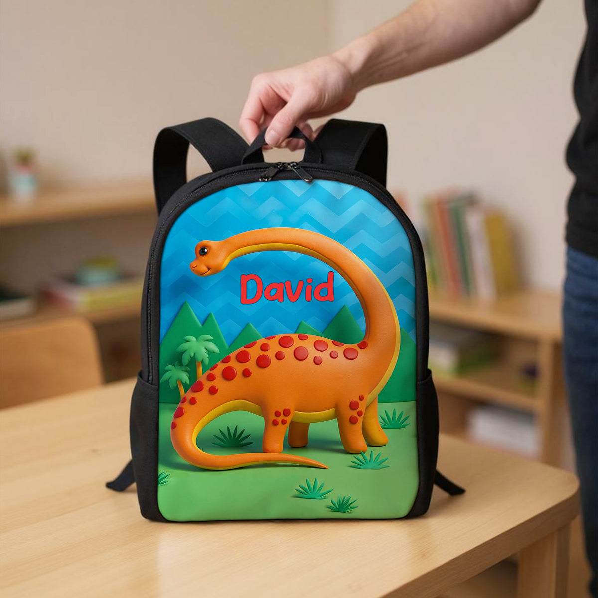 Preppy Back to School Personalized Backpack, Dinosaur Mermaid Sports Unicorn Theme, Available in 6 Designs
