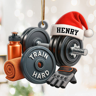 Stronger Every Single Day – Personalized Acrylic Ornament – Motivational Gift for Gym Lovers
