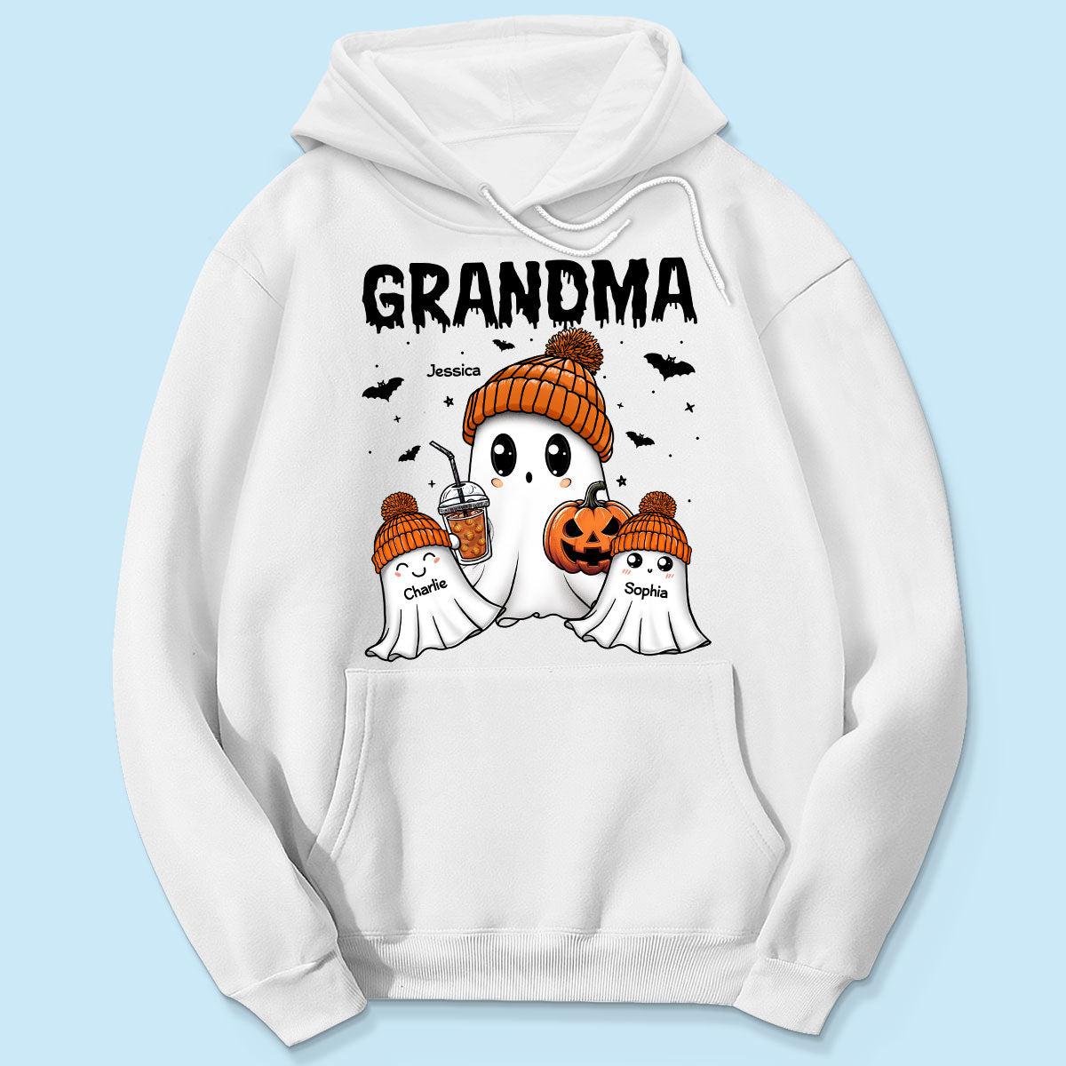 Boo Grandma Grandkids Fall Season Halloween Personalized Shirt