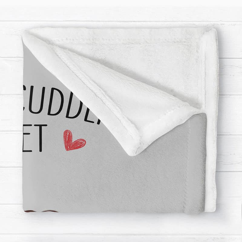 Doll Couple Sitting This Is Our Cuddling Personalized Fleece Blanket