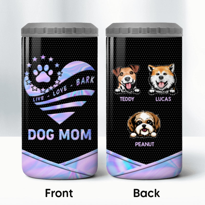 Dog Mom Galaxy Texture Multiple Use Personalized 4 In 1 Can Cooler