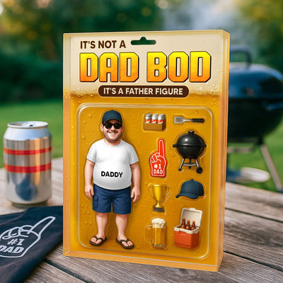 It's Not A Dad Bod, Father Figure Personalized Acrylic Block Plaque, Funny  gift