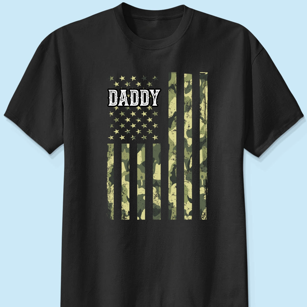 Dad Grandpa Nation Flag Photo Inserted Personalized Shirt, 4th Of July, Patriotic Gift