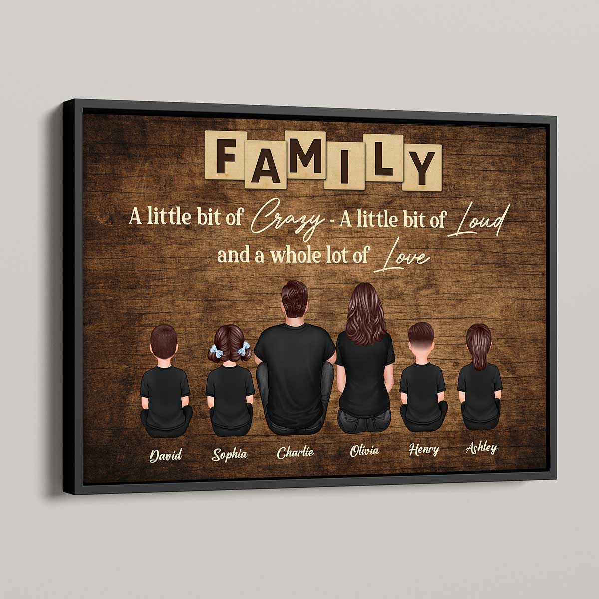 Family Whole Lot Of Love Personalized Poster