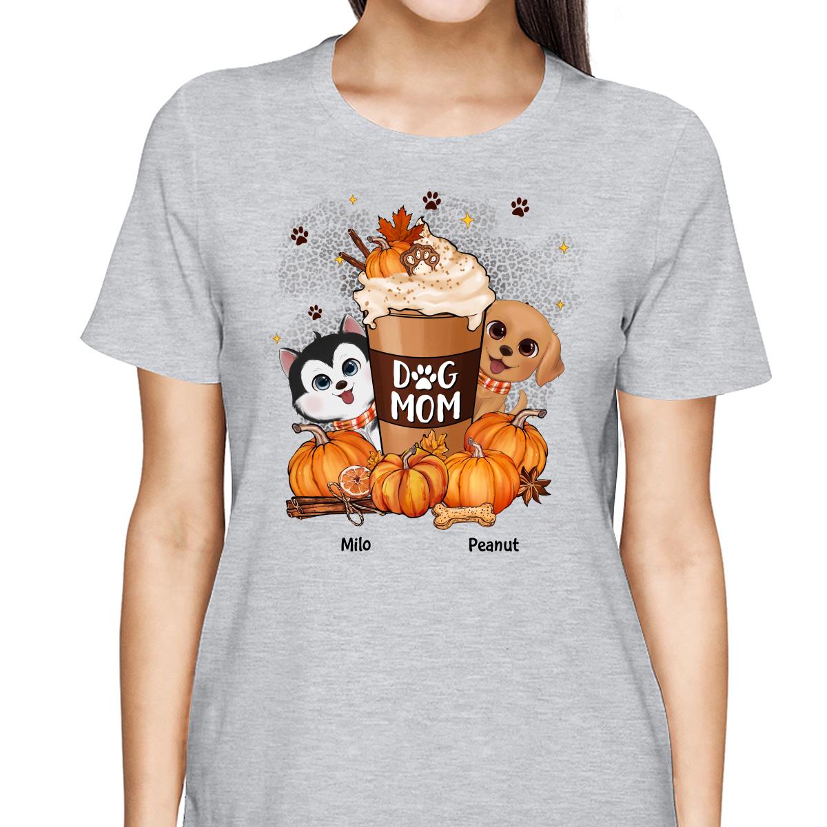Dog Mom Pumpkin Spice Latte Personalized Shirt
