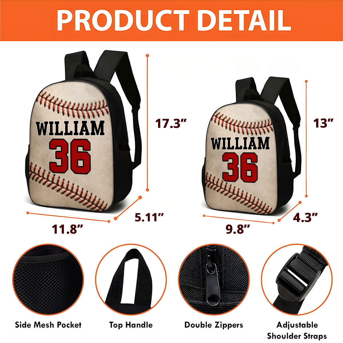 Trending Balls for Boys Girls - Personalized Backpack - Back to School Backpack for Kids