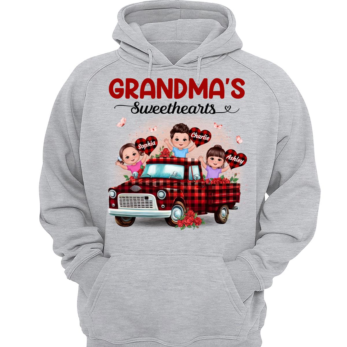 Grandma‘s Sweethearts Happy Doll Kids On Truck Personalized Shirt
