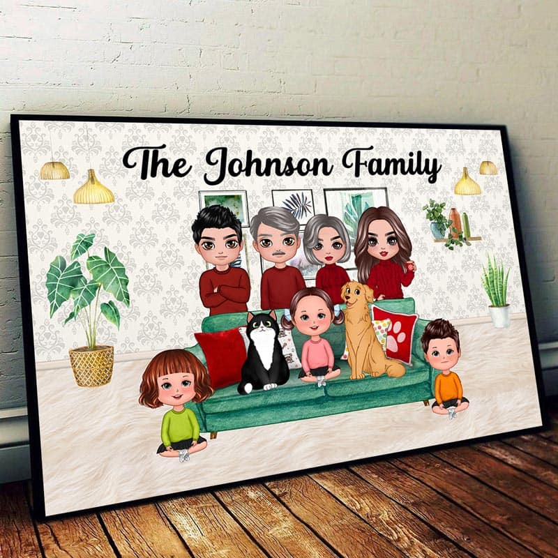 Big Family Gathering Personalized Poster
