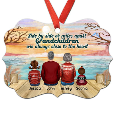 Reflected Grandkids Grandma Grandpa Personalized Christmas Ornament