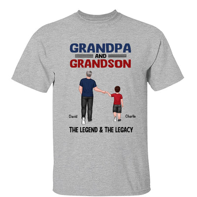 Grandpa Grandkids Legend Legacy Personalized Shirt