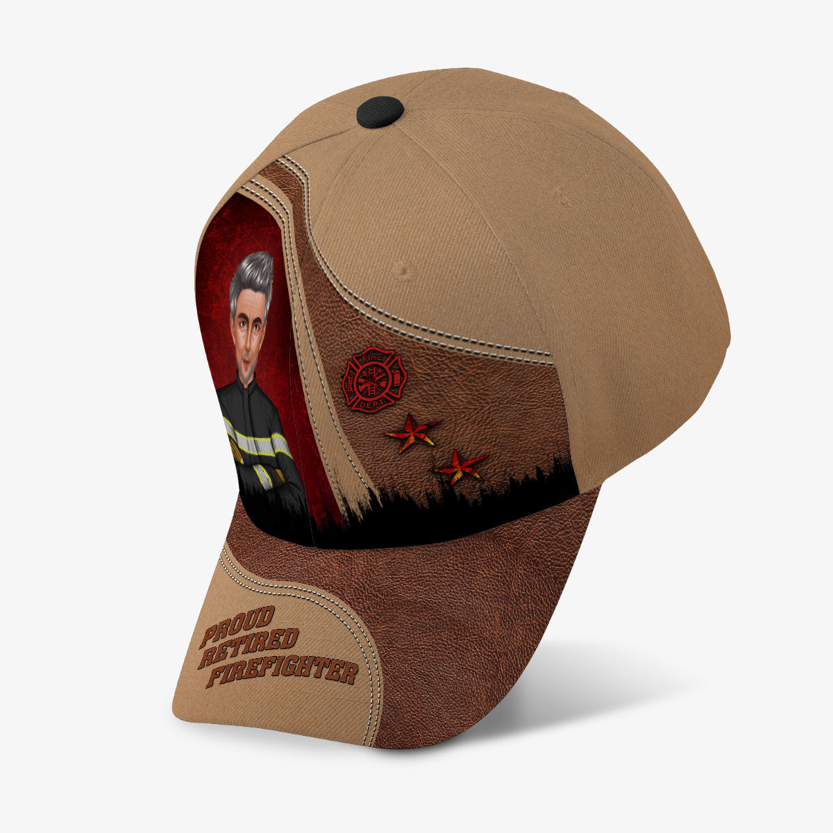 Proud Retired Firefighter Personalized Classic Cap