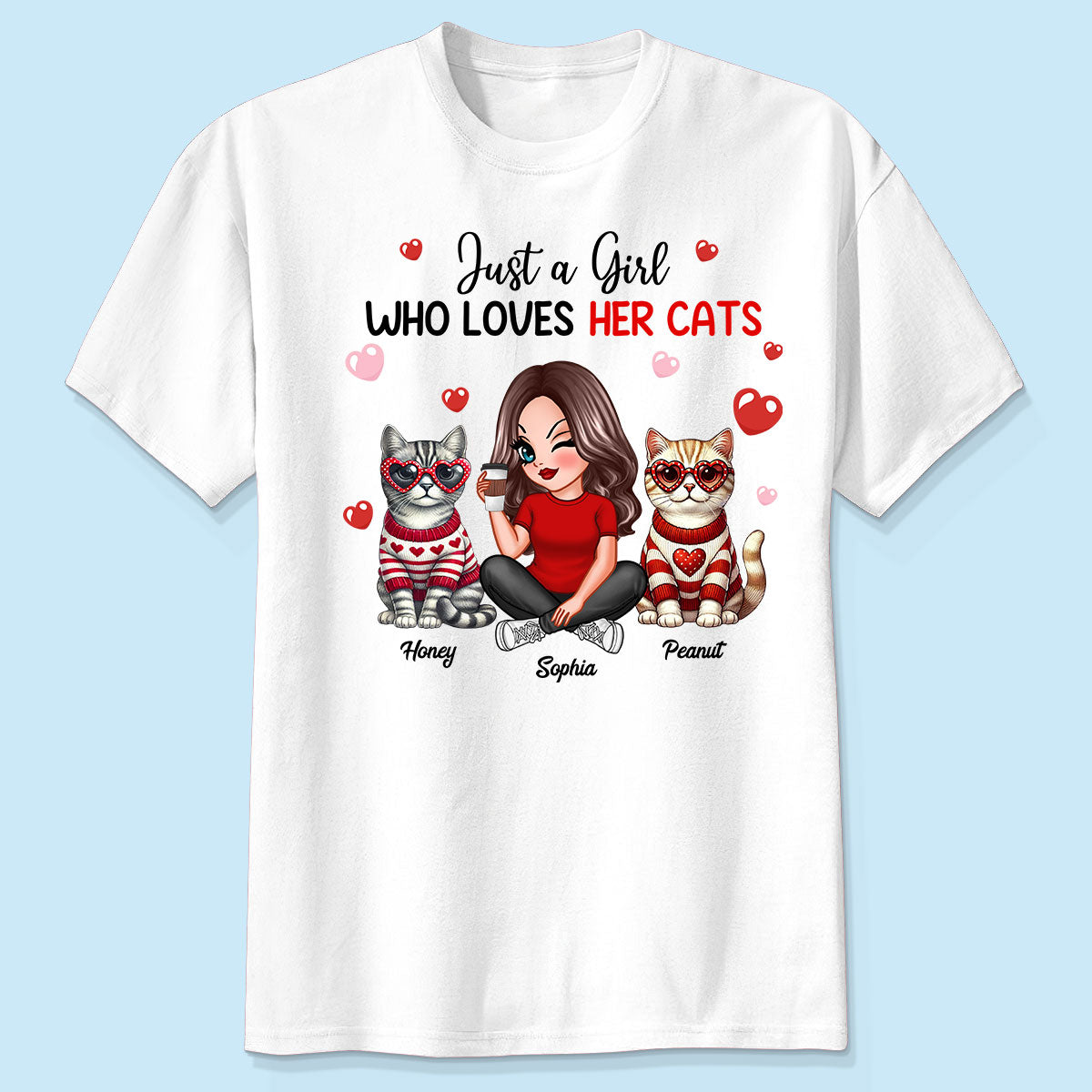 Just A Girl Who Loves Her Dogs  Dog Mom Personalized Shirt