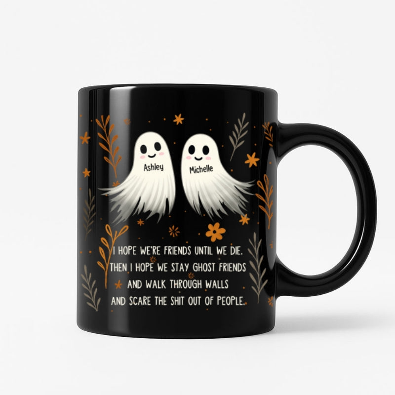 Halloween Ghost Friends Besties Personalized Mug