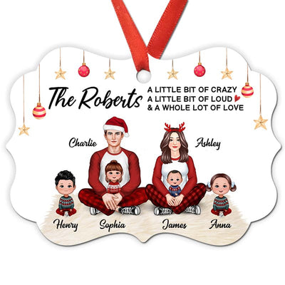 Family This Is Us Front View In House Pretty Personalized Christmas Ornament