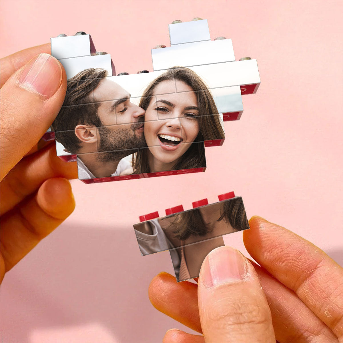 Personalized Building Blocks Puzzle, Custom Photo Puzzle, I Love You Block Puzzle, Gift for Him, Gift for Her