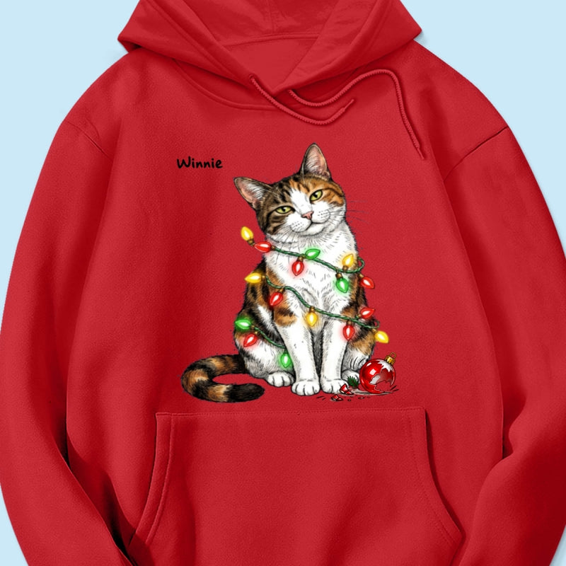 Custom Pet Portrait Bossy Cat Upload Your Photo - Personalized Shirt - Funny Christmas Gift For Cat Lover