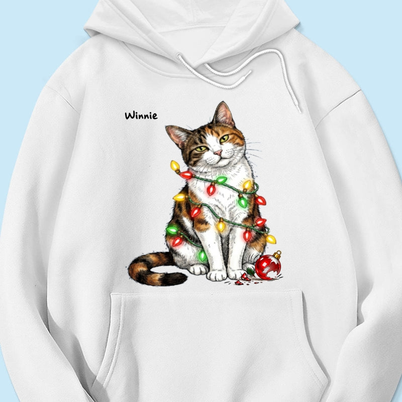 Custom Pet Portrait Bossy Cat Upload Your Photo - Personalized Shirt - Funny Christmas Gift For Cat Lover