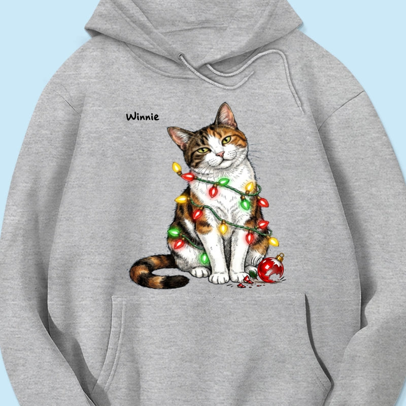 Custom Pet Portrait Bossy Cat Upload Your Photo - Personalized Shirt - Funny Christmas Gift For Cat Lover