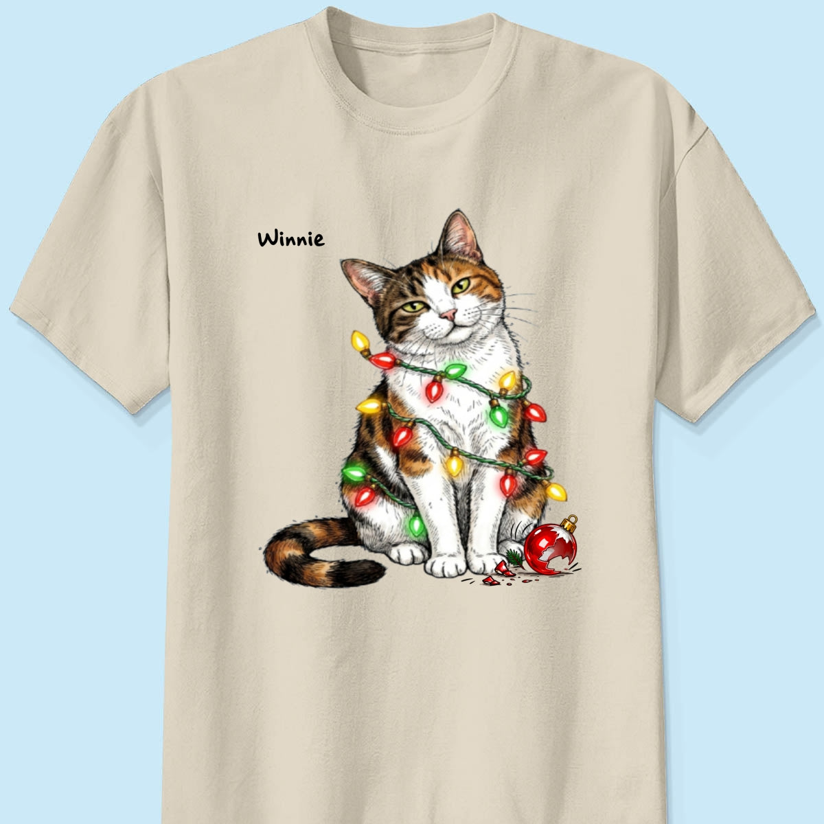Custom Pet Portrait Bossy Cat Upload Your Photo - Personalized Shirt - Funny Christmas Gift For Cat Lover