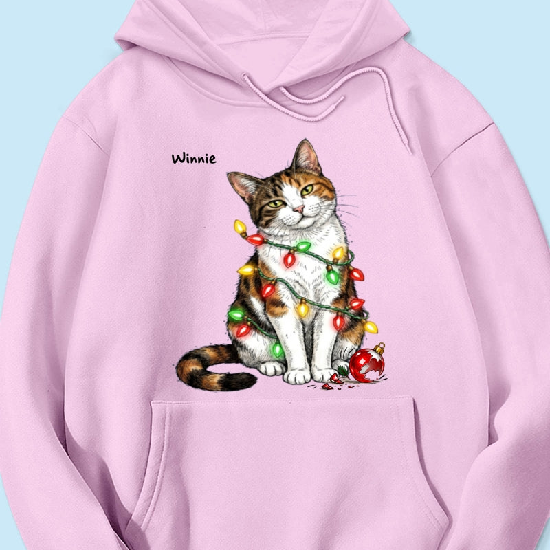 Custom Pet Portrait Bossy Cat Upload Your Photo - Personalized Shirt - Funny Christmas Gift For Cat Lover