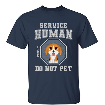 Service Human Do Not Pet Watercolor Cute Dogs Personalized Shirt