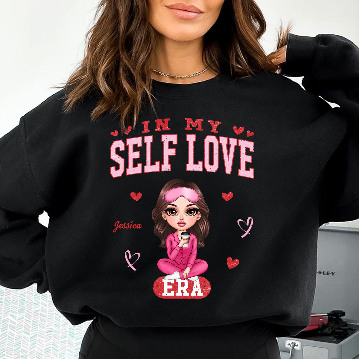 In My Self Love Era Valentine's Personalized Sweater, Personalized  Anti- Sweater