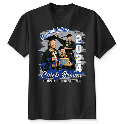 Congratulations Grad 2024 Photo Inserted Graduation Gift Personalized Shirt