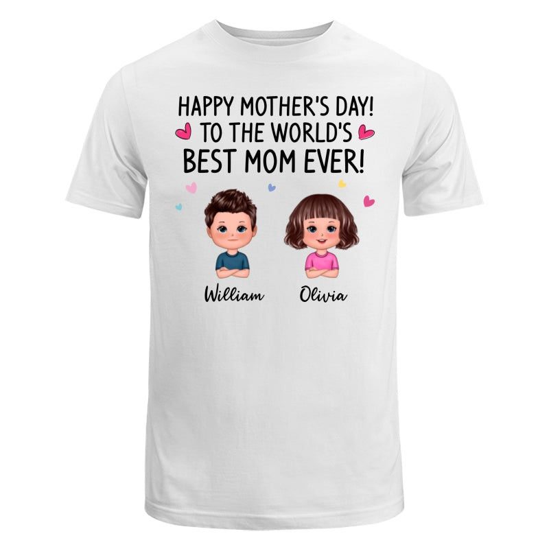 Happy Mother‘s Day To The World Best Mom Grandma Doll Kids Personalized Shirt