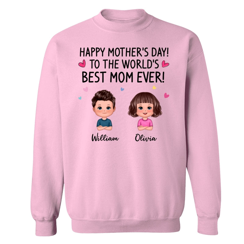 Happy Mother‘s Day To The World Best Mom Grandma Doll Kids Personalized Shirt