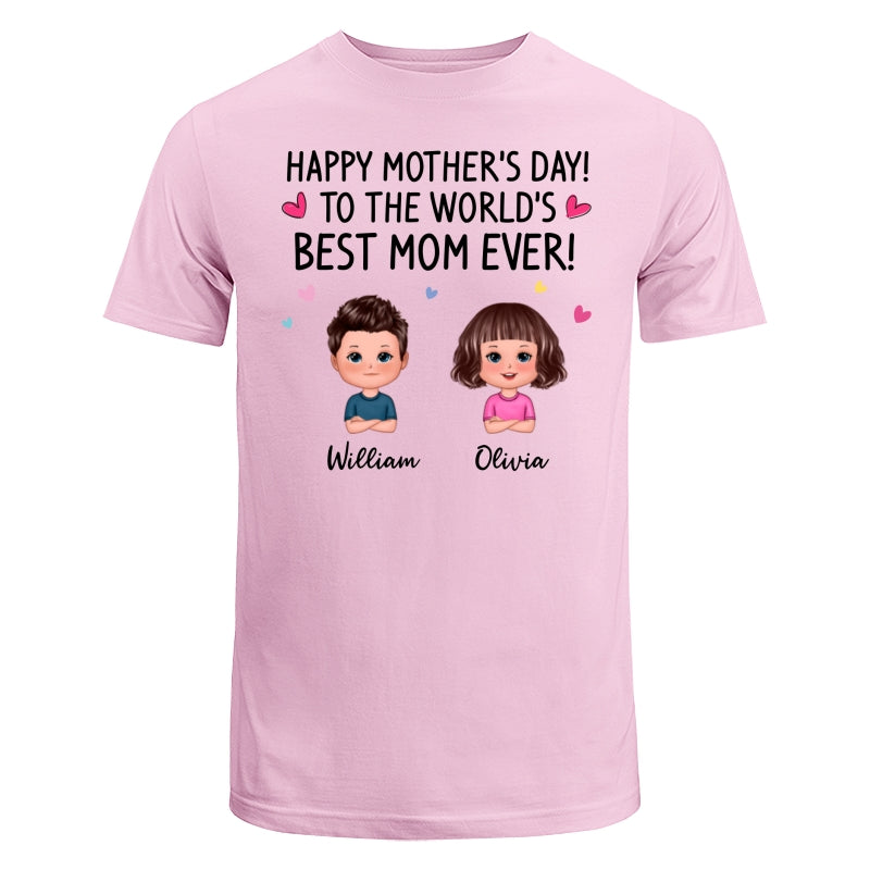 Happy Mother‘s Day To The World Best Mom Grandma Doll Kids Personalized Shirt