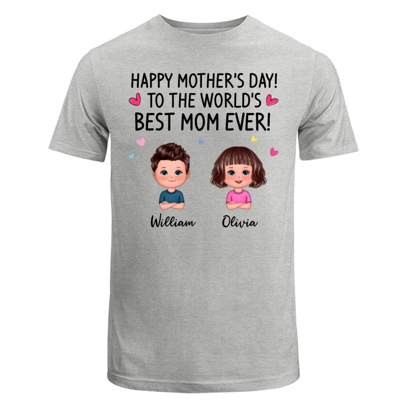 Happy Mother‘s Day To The World Best Mom Grandma Doll Kids Personalized Shirt