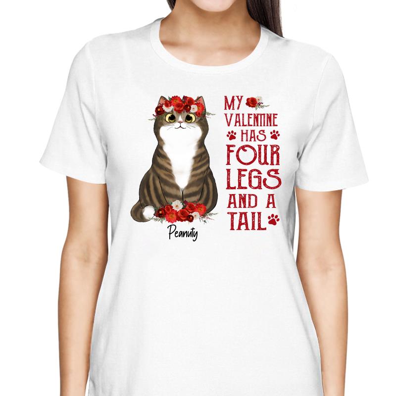 Flower Cats My  Four Legs And Tail Personalized Shirt