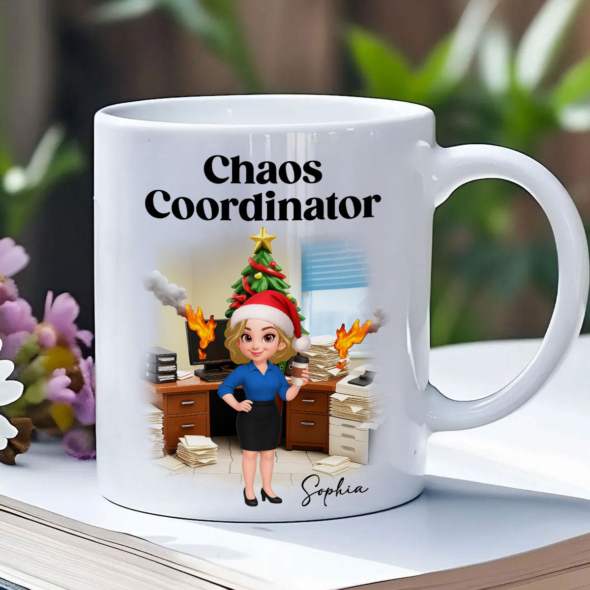 Chaos Coordinator Office Humor - Personalized Mug - Christmas Gift for Coworkers, Husband, Wife, Daughter, Son, Friends