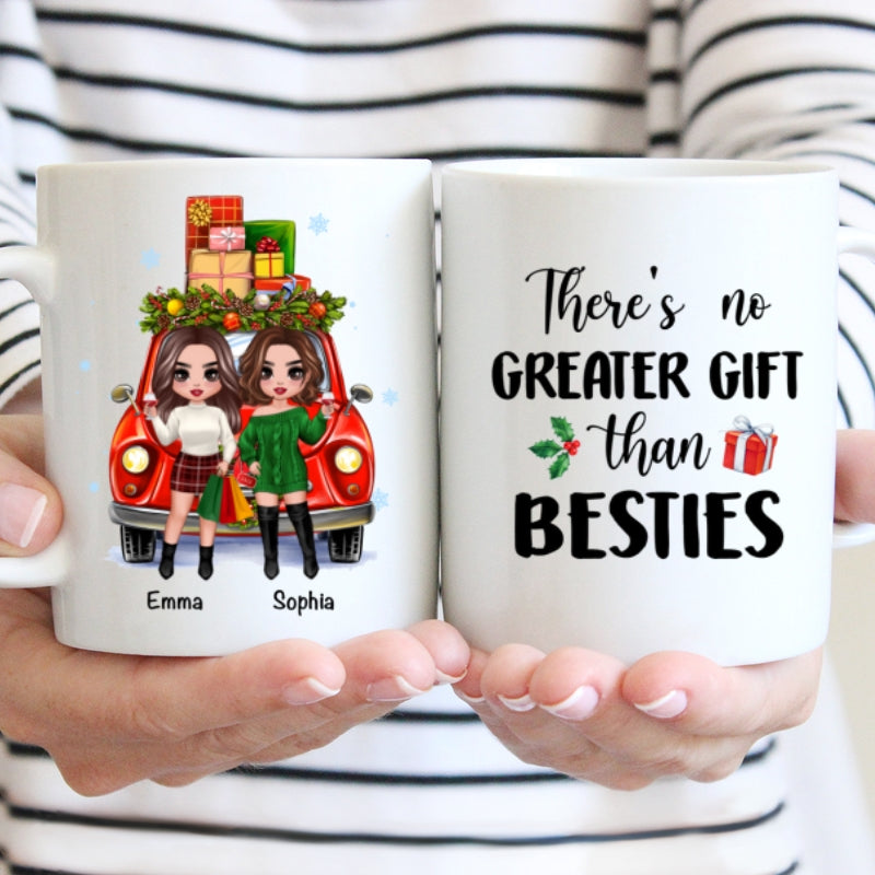 Christmas Gift Car Best Friends Sisters Personalized Mug