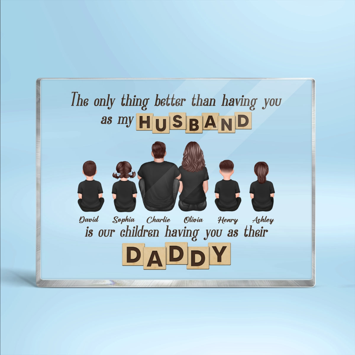 The Only Thing Better Than Being My Husband Personalized Rectangle Acrylic Block Plaque, Gift For Dad