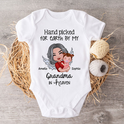 Hand Picked For Earth By Someone In Heaven Personalized Baby Onesie Baby Shirt