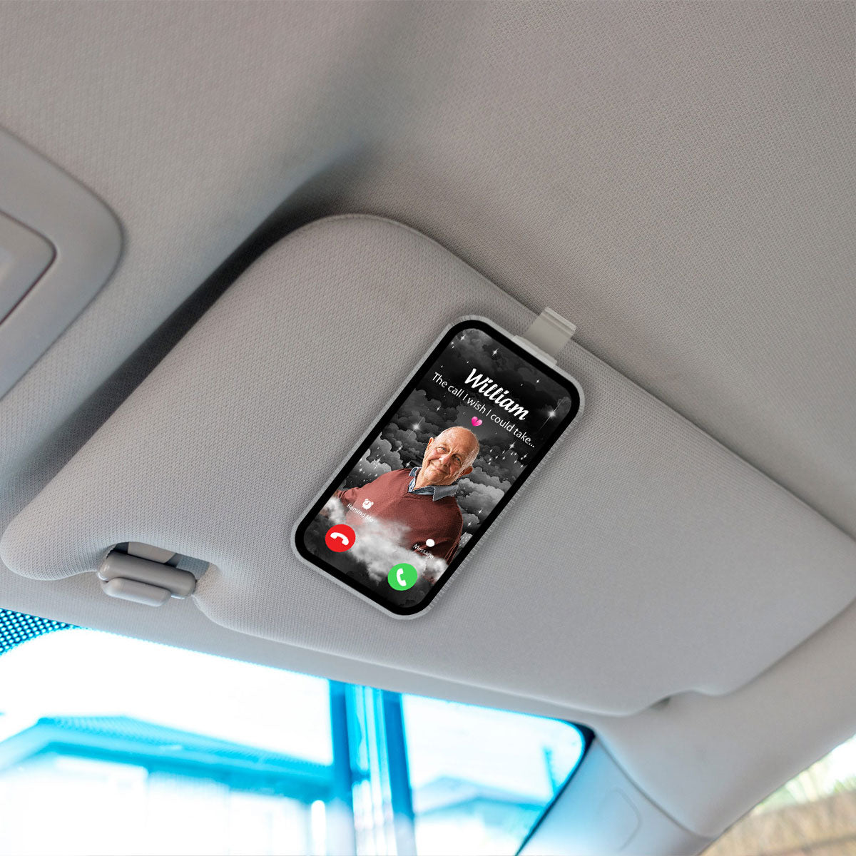The Call I Wish I Could Take Memorial Gift Remembrance Keepsake Custom Photo Personalized Acrylic Car Visor