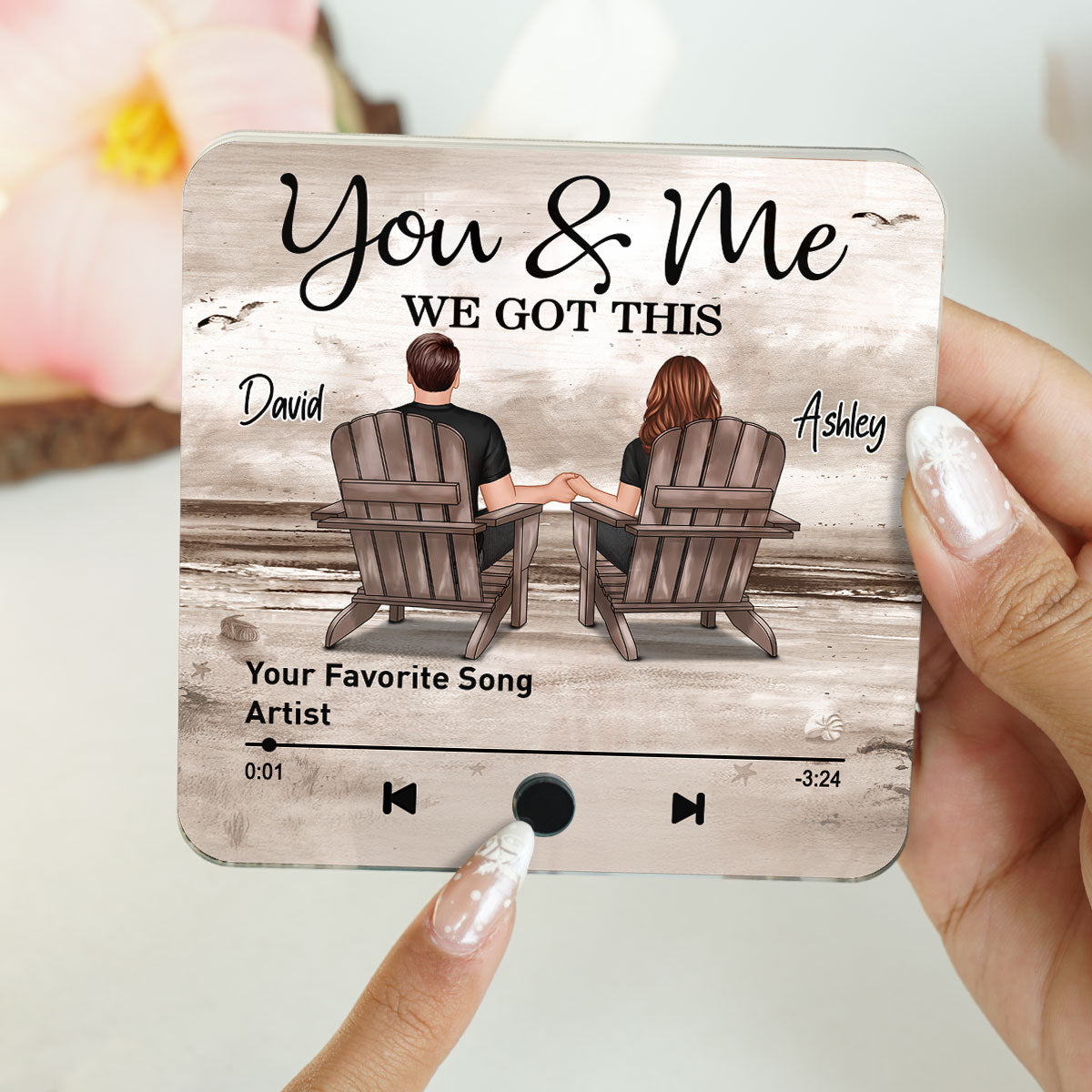 Couple You & Me We Got This Retro Personalized Music Fridge Magnet, Heartfelt 2025  Gift For Couple, For Him, For Her, Boyfriend, Girlfriend, Husband, Wife