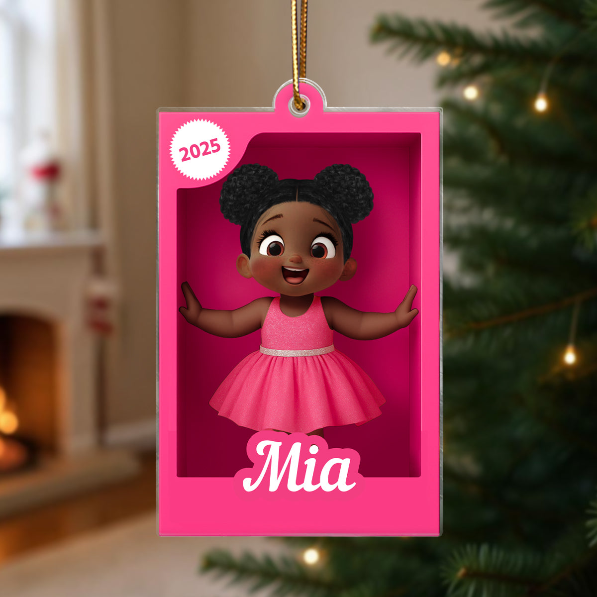 Personalized Kid In Toy Box 3D Acrylic Ornament, Christmas Gift For Kids, Grandkids