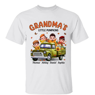 Fall Season Happy Doll Kids Truck Personalized Shirt