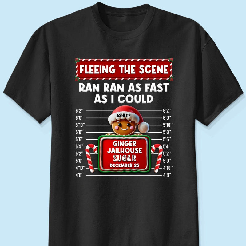 Family Christmas Gingerbread Criminal Funny Christmas Group Matching Outfit Personalized Shirt