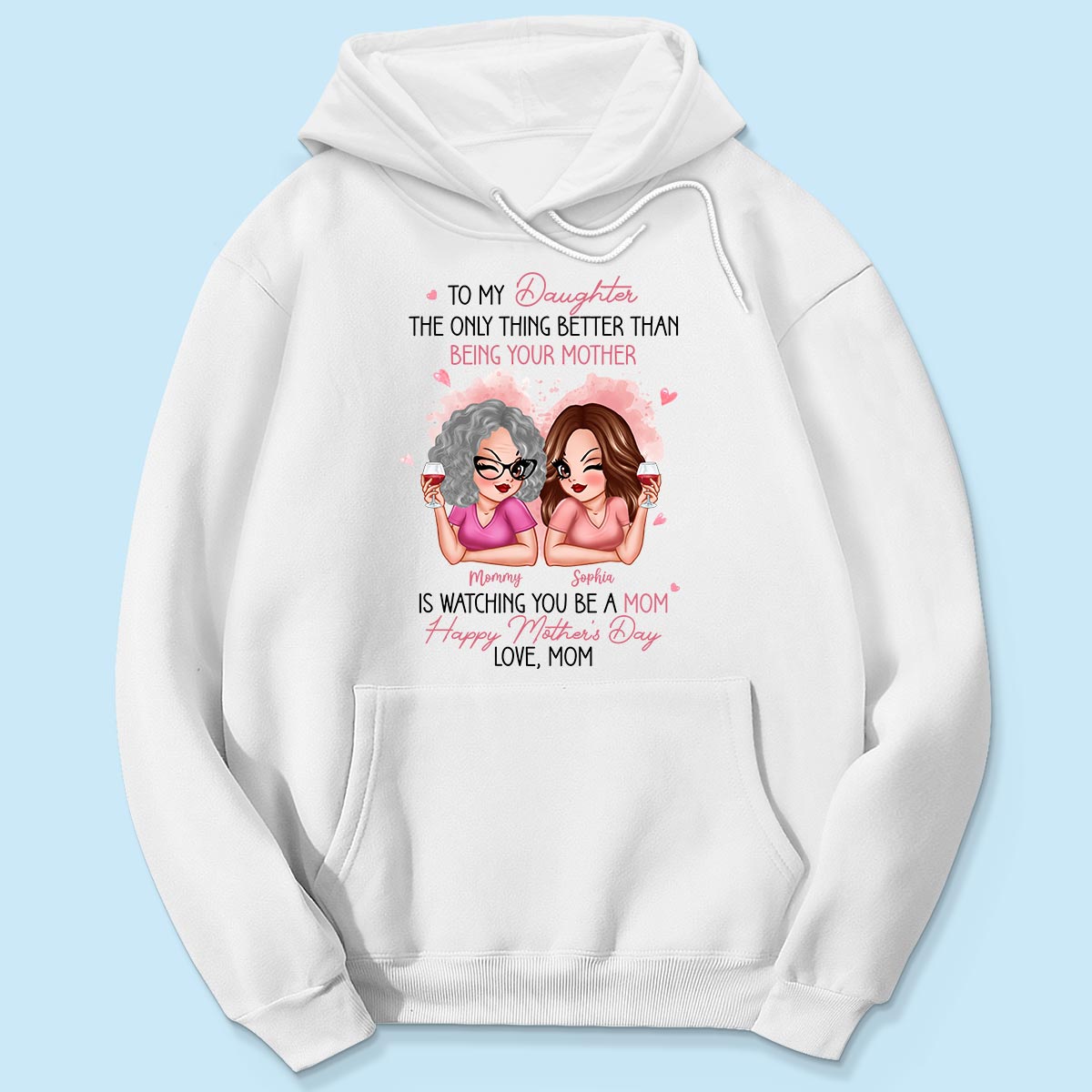 Pink Tone To My Daughter From Mom Happy Mother's Day Personalized Shirt, Gift For Daughter