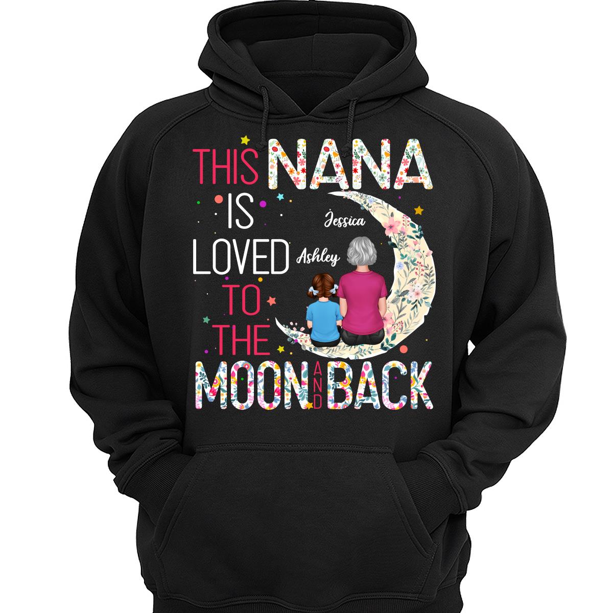 Grandma Is Loved To The Moon And Back Personalized Shirt