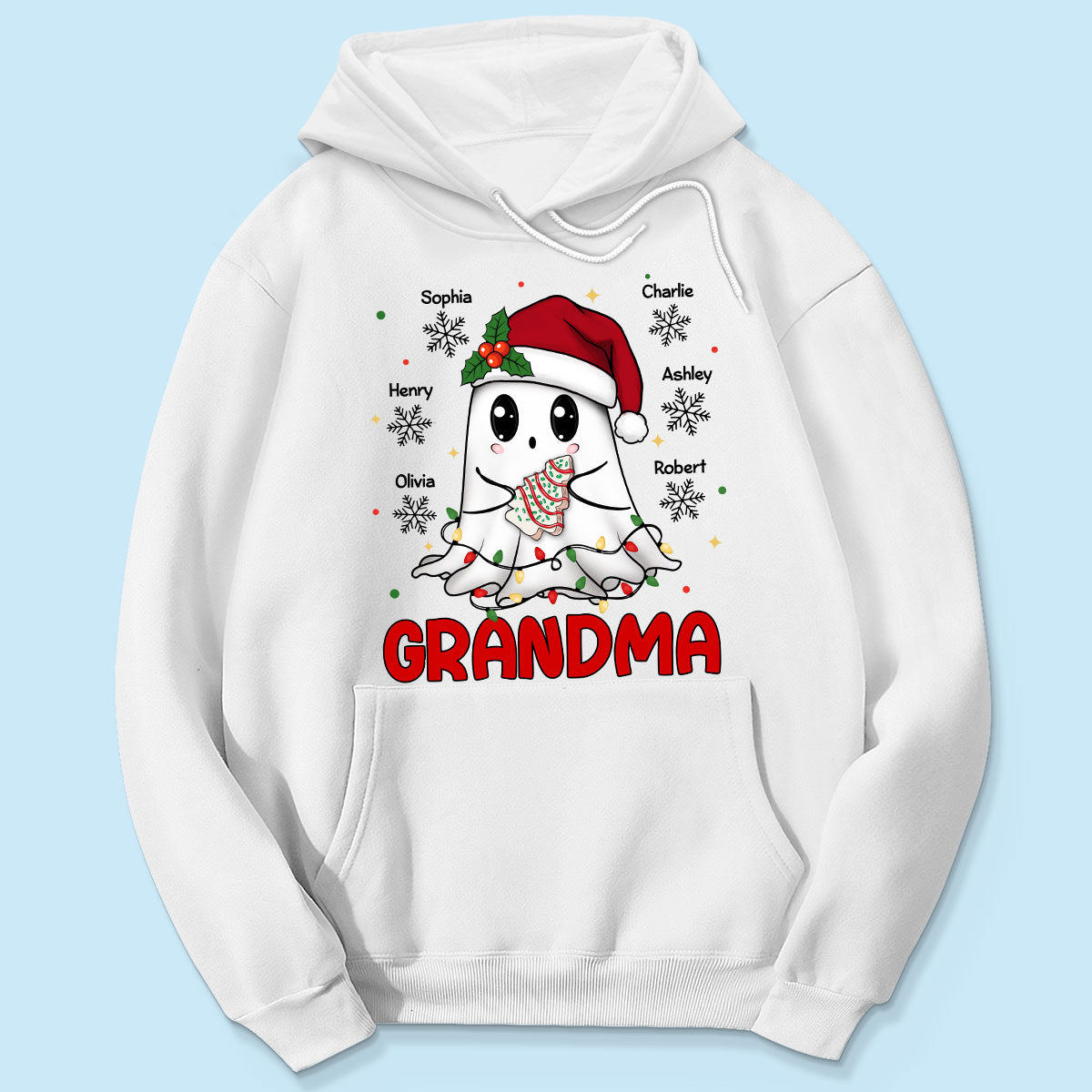 Halloween Christmas Boo Grandma Personalized Shirt