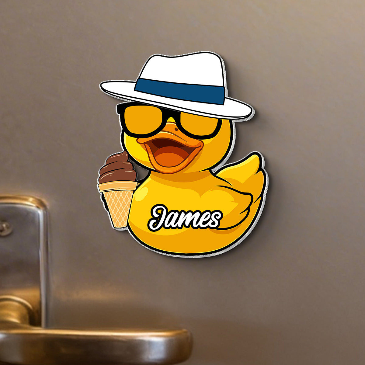 Family Cruise Duck Custom Name - Personalized Cruise Ship Door Magnet - Cruise Trip Decoration