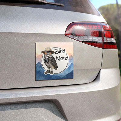 Bird Nerd Funny Bird Watcher Twitcher Gift for Bird Lover Personalized Car Magnet