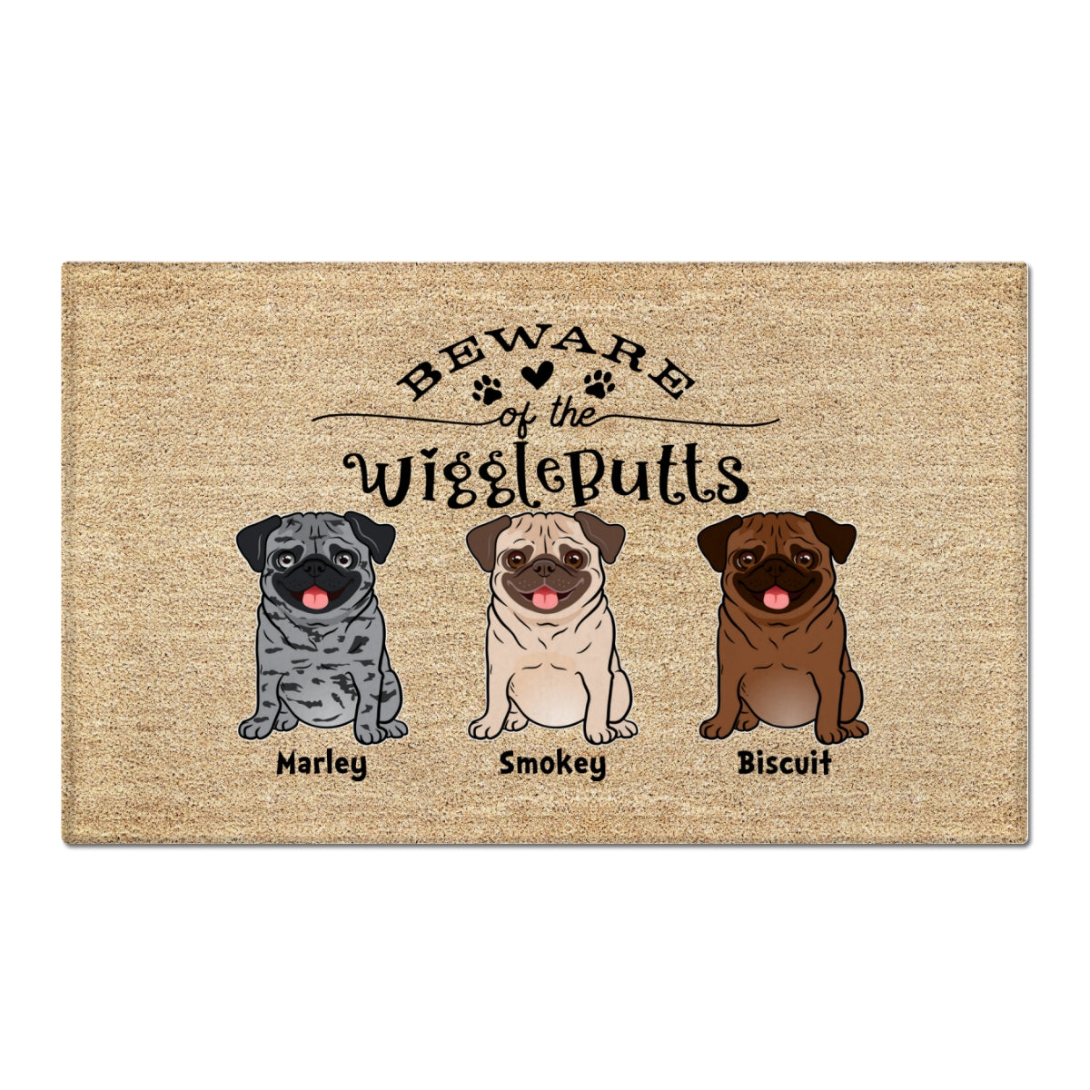 Hope You Like Pugs Personalized Doormat, Home Decor For Pug Lover